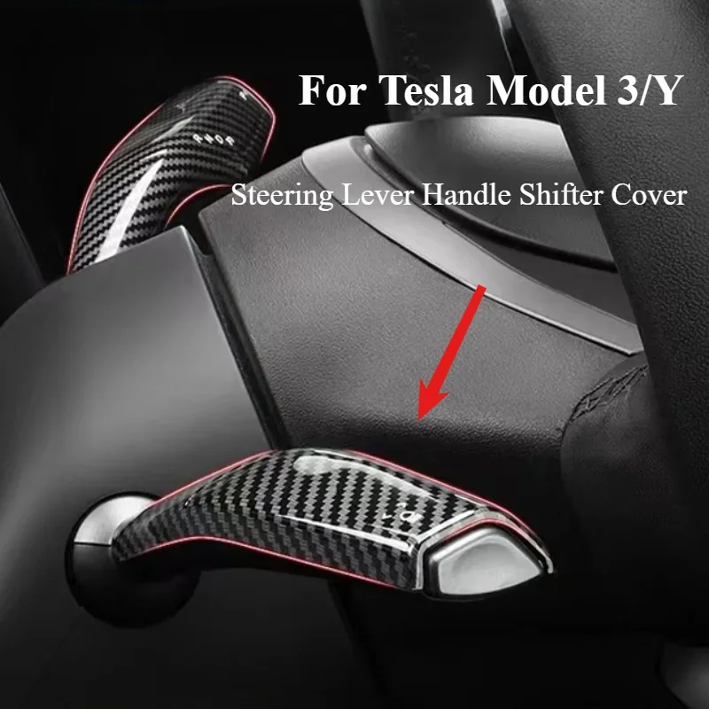 For Tesla Model 3 Model Y Full Package Trim Cover Of Carbon Fiber Matte Finish On Wiper Lever For Tesla 2022/2023 Accessorie