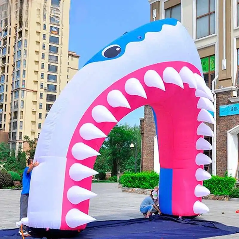 Iatable Outdoor Cheap Arch/Iatable Shark Entrance Arch For Oceanarium Events Party