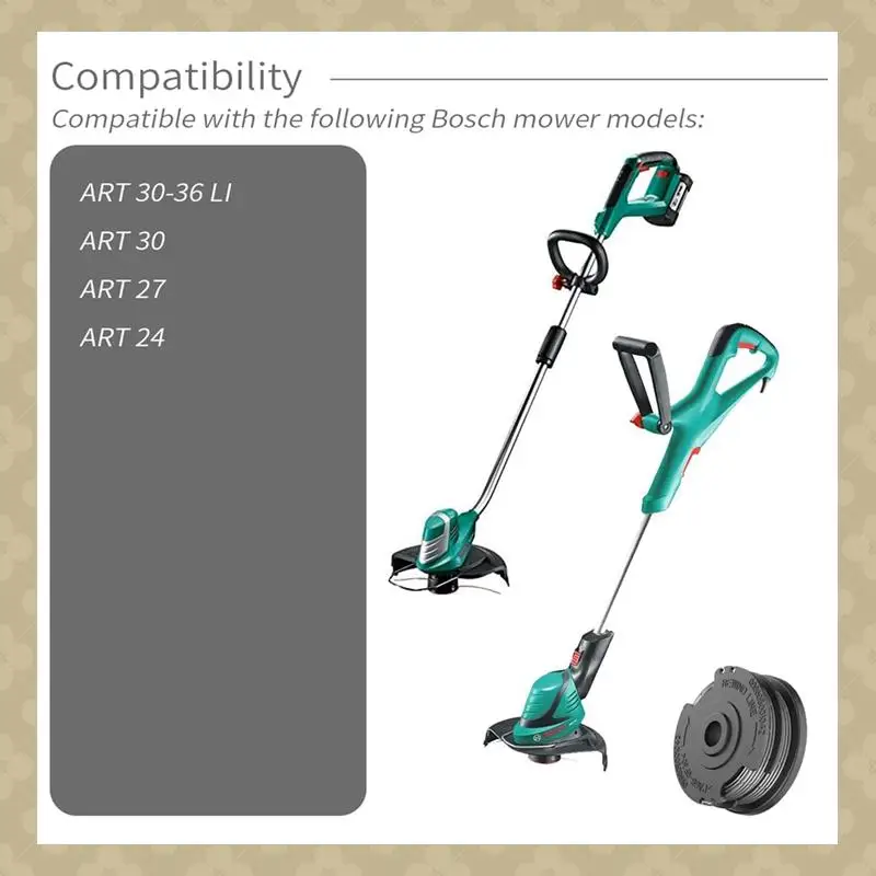 

AB45 4Pcs 1.65Mm 6.1M F016800351 String Trimmer Replacement Spool Line For ART 24 27 30 30-36 LI Grass Trimmer