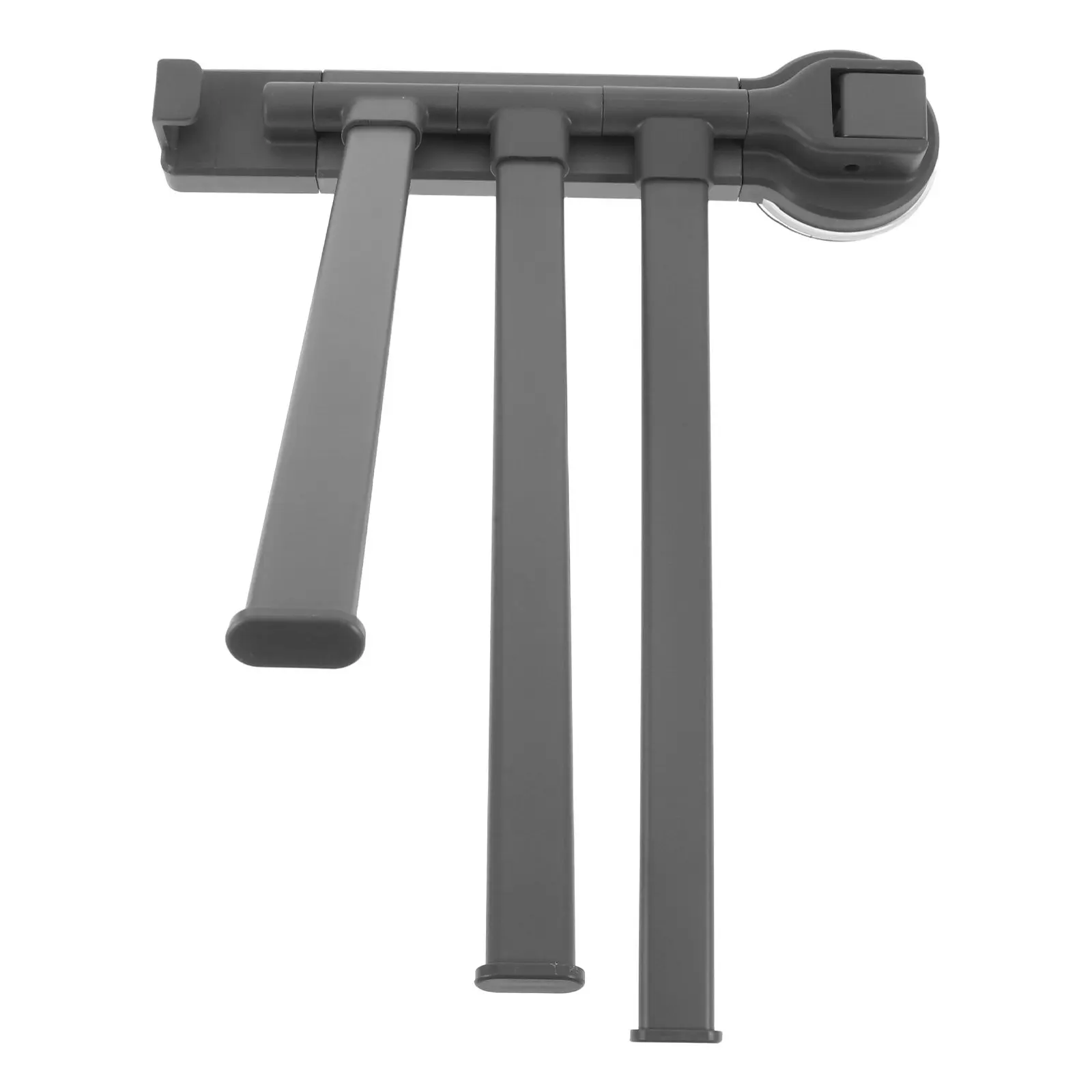 3-Bar Suction Cup Rotating Towel Rack Space Saving Wall Mounted Swivel Bathroom Kitchen Hand Towel Holder No Drilling