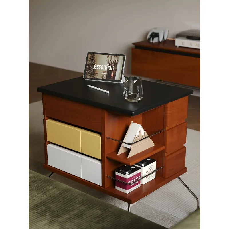 Small square box, Chinese antique style removable side table, sofa side cabinet,  living room locker