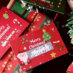 10Pcs Christmas Scratch Cards with Santa Claus and Christmas Tree Pattern - DIY Holiday Gift Vouchers, Party Game Pri