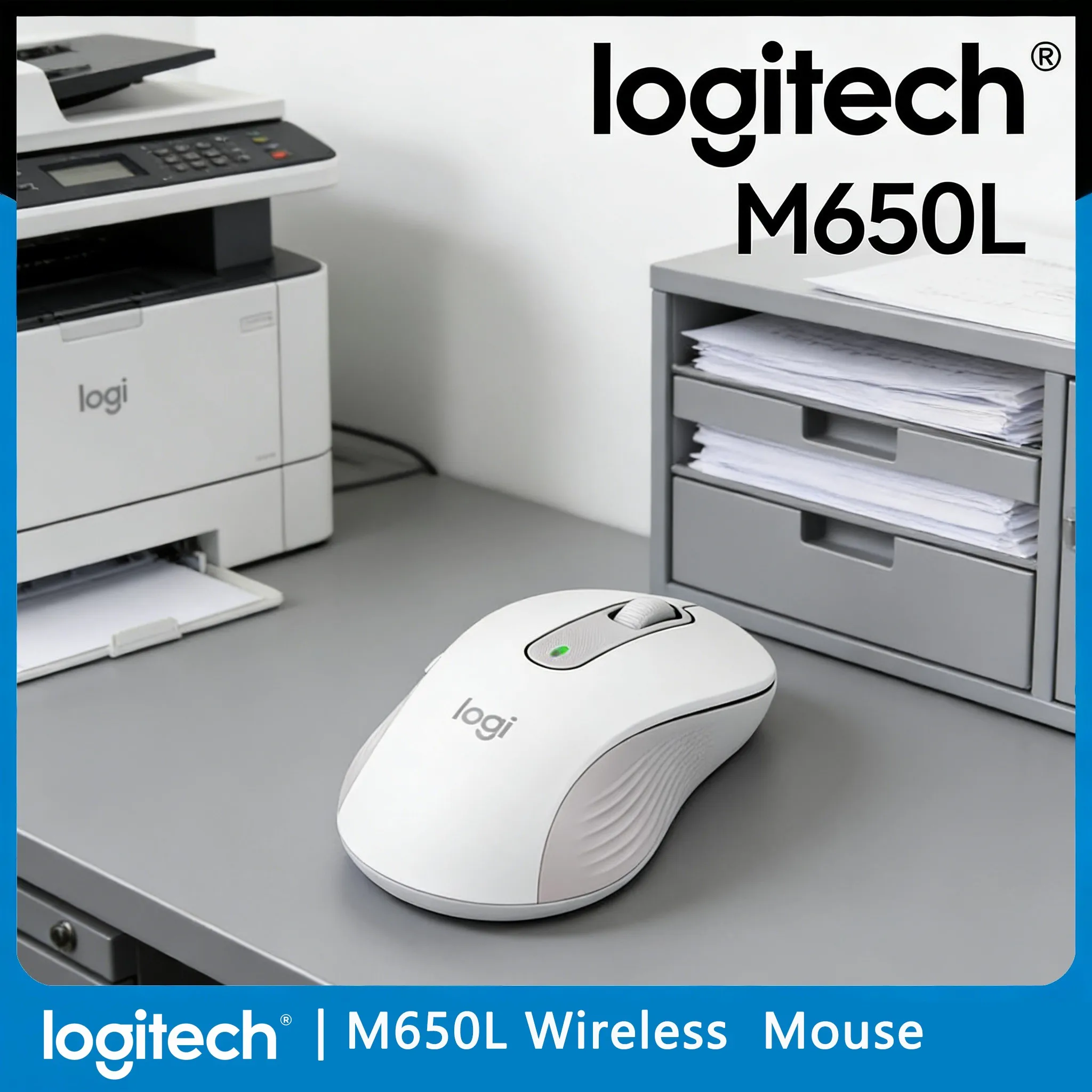 

Logitech M650 /M650L Business Office Mouse Silent Tech Mobile Work Quiet Environment