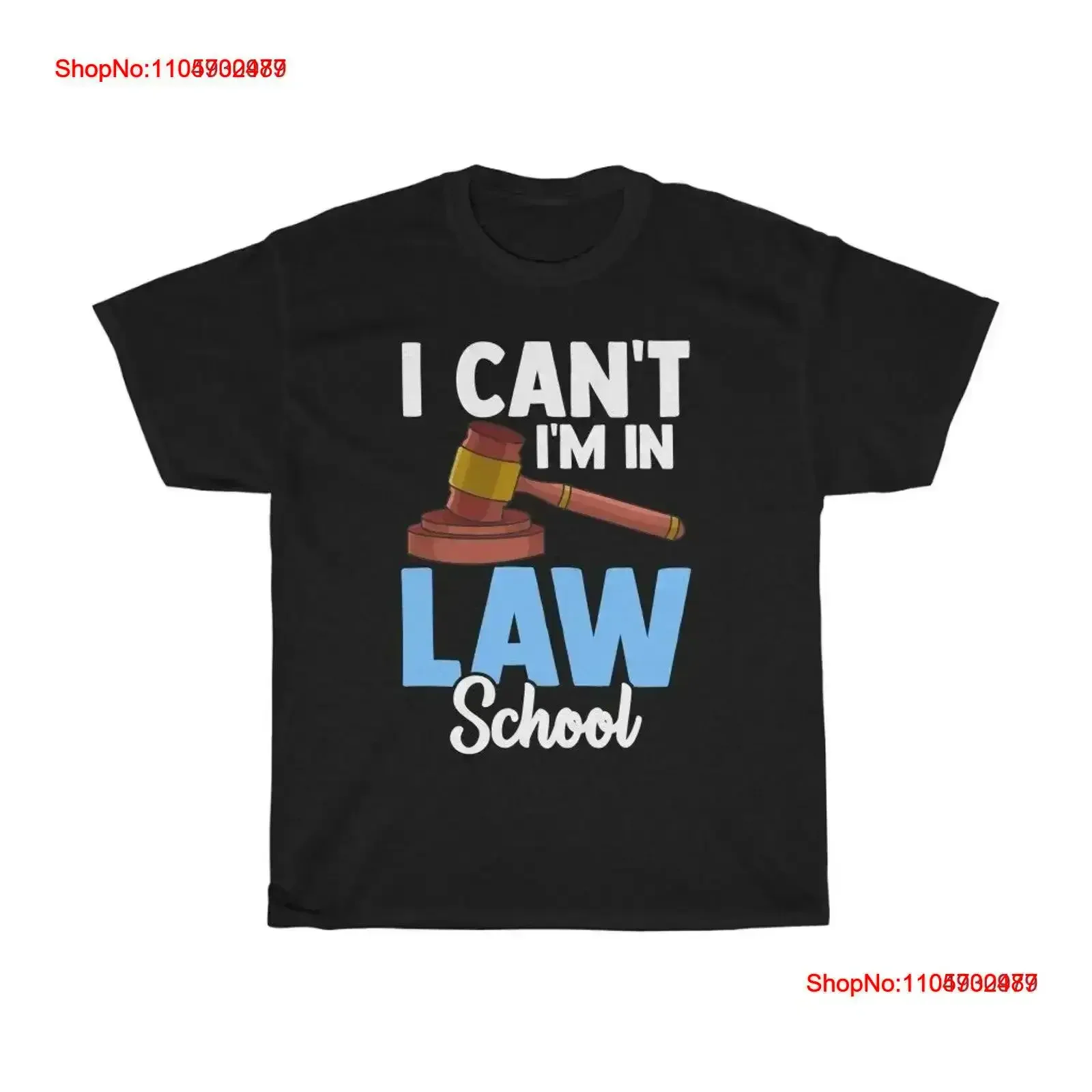 I Can't I'm In Law School T shirt Funny Lawyer Attorney vintage Washed Comfortable fashion Breathable streetwear vintage