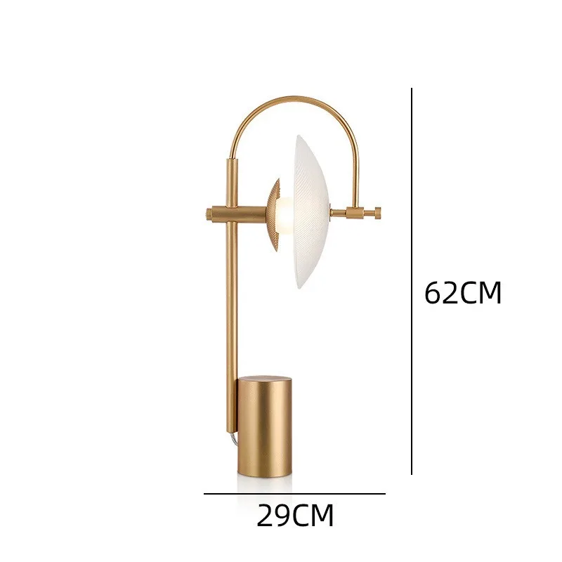 Postmodern simple American light luxury living room study bedroom bedside hotel model room creative personality art desk lamp