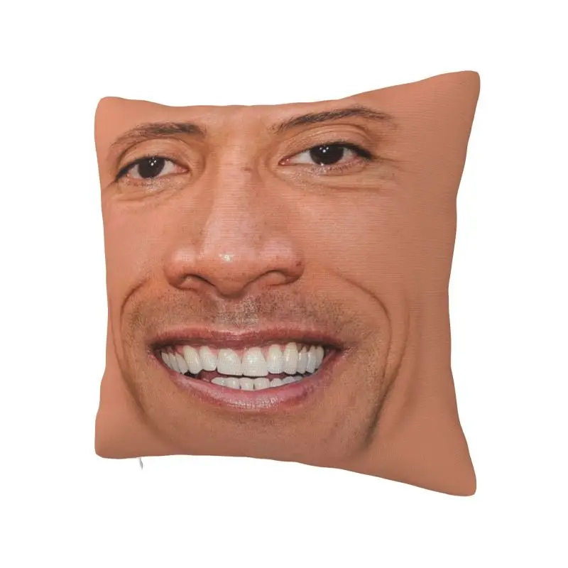 The Rock Dwayne Meme Pillow Case Sofa Modern Cushion Cover Square Pillowcase