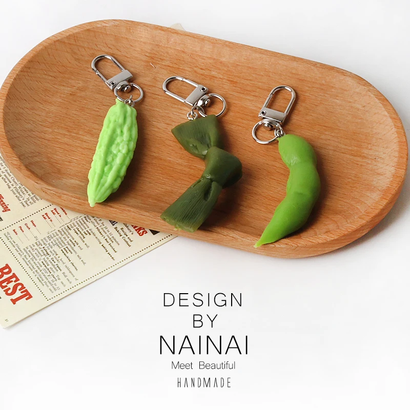 Creative Simulated Seaweed Keychain Backpack Pen Bag Assembly Fun Accessories Key Holder Food Pendant Student Interest