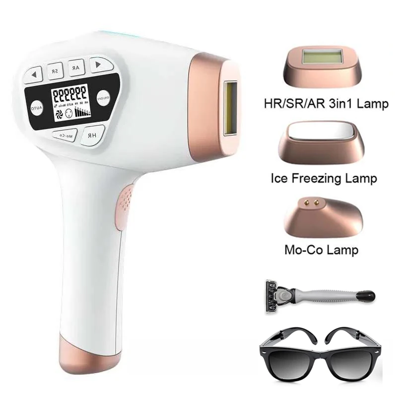 

IPL Epilator Laser Hair Removal 5 IN 1 Lamp Replaceable for Women and Men Permanent Painless Bikini Trimmer Home Use Device