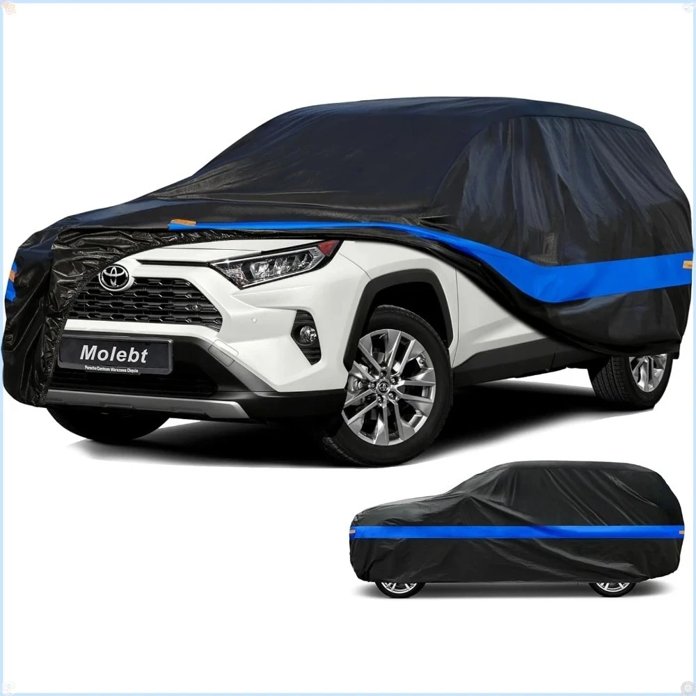 

UV Car Cover Waterproof All Weather for Automobiles, Universal Fit Hyundai Santa /Tucson, Jeep Cherokee, Toyota RAV4, Volkswagen