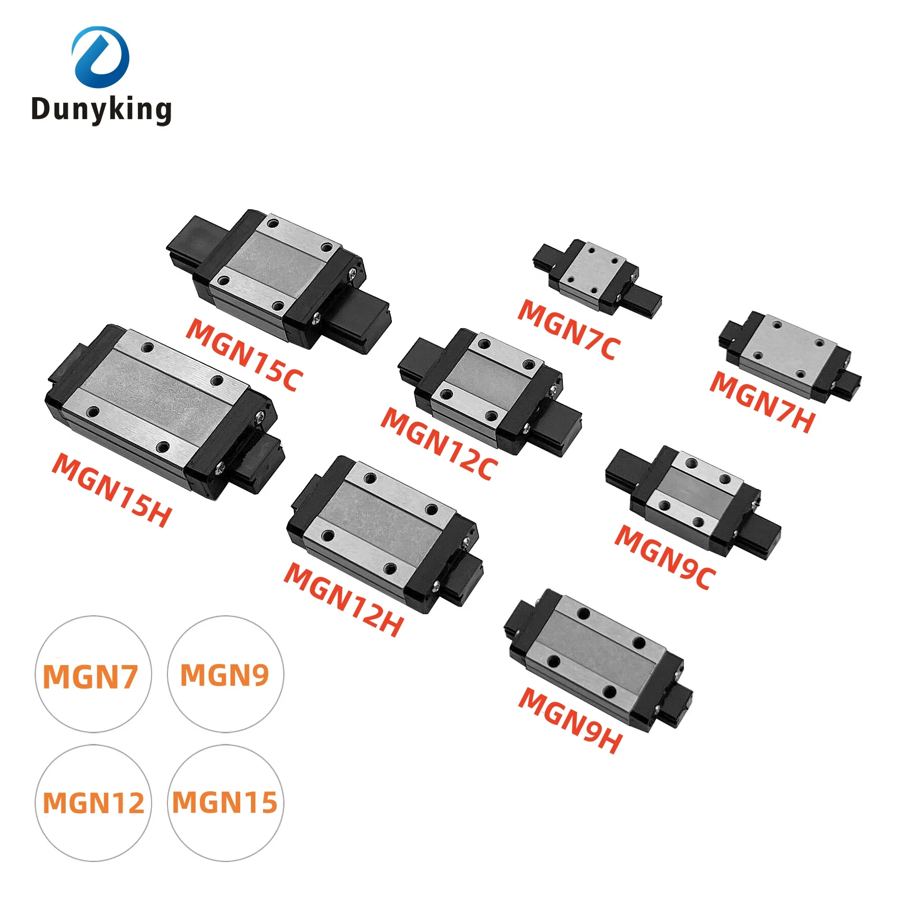 1 linear guide+1 carriage 3D Printer part  MGN7C MGN9C MGN12H MGN15C  miniature linear rail slide MGN7H MGN12C300/350/400mmMGN9H