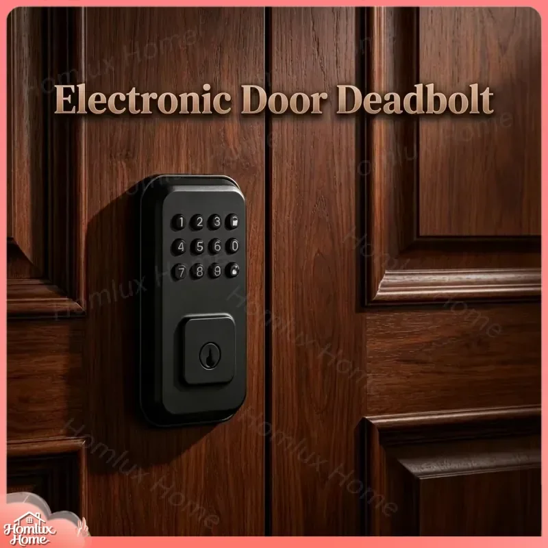 High Stability Smart Security Door Lock Zinc Alloy Body Multi Method Unlock Fingerprint PIN Code App Remote Control for Home