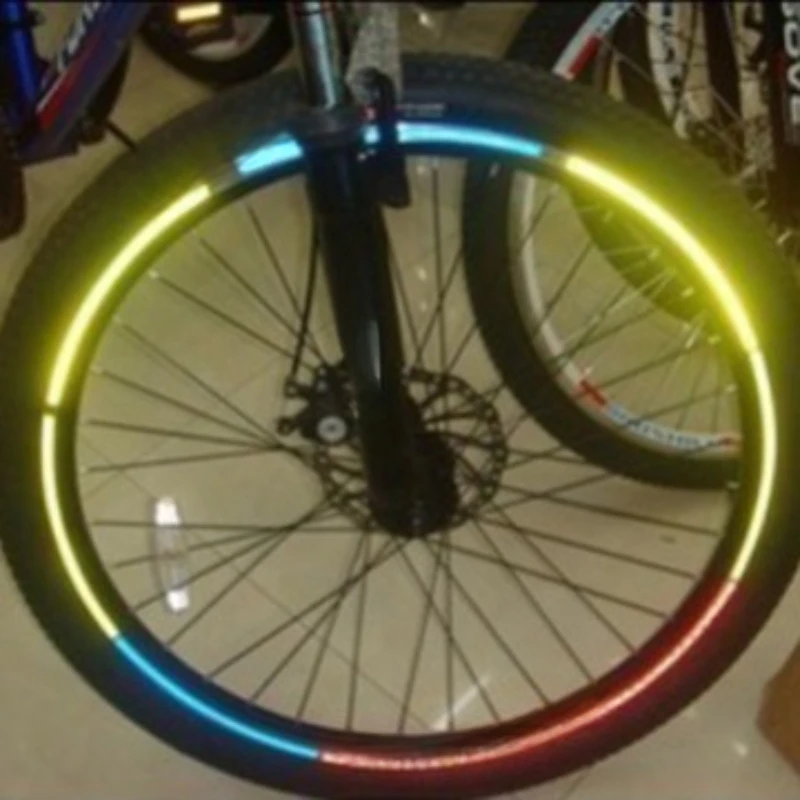 Reflective Tire Sticker Safety Sticker Color Kids Balance Bike Reflective Sticker Wheel Decal Bike Accessories