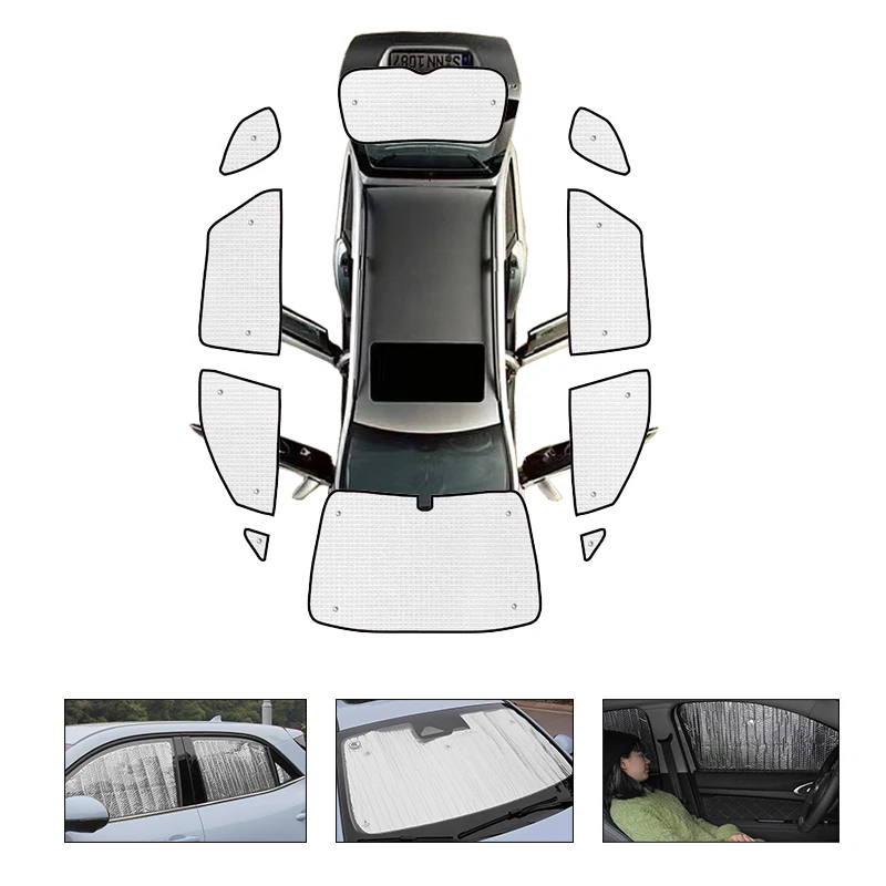 Car Windows Full Coverages Sunshades For Kia Carens UN Euro Rondo Rondo7 2006~2013 Windshield Shaby Visor Auto Accessories 2012