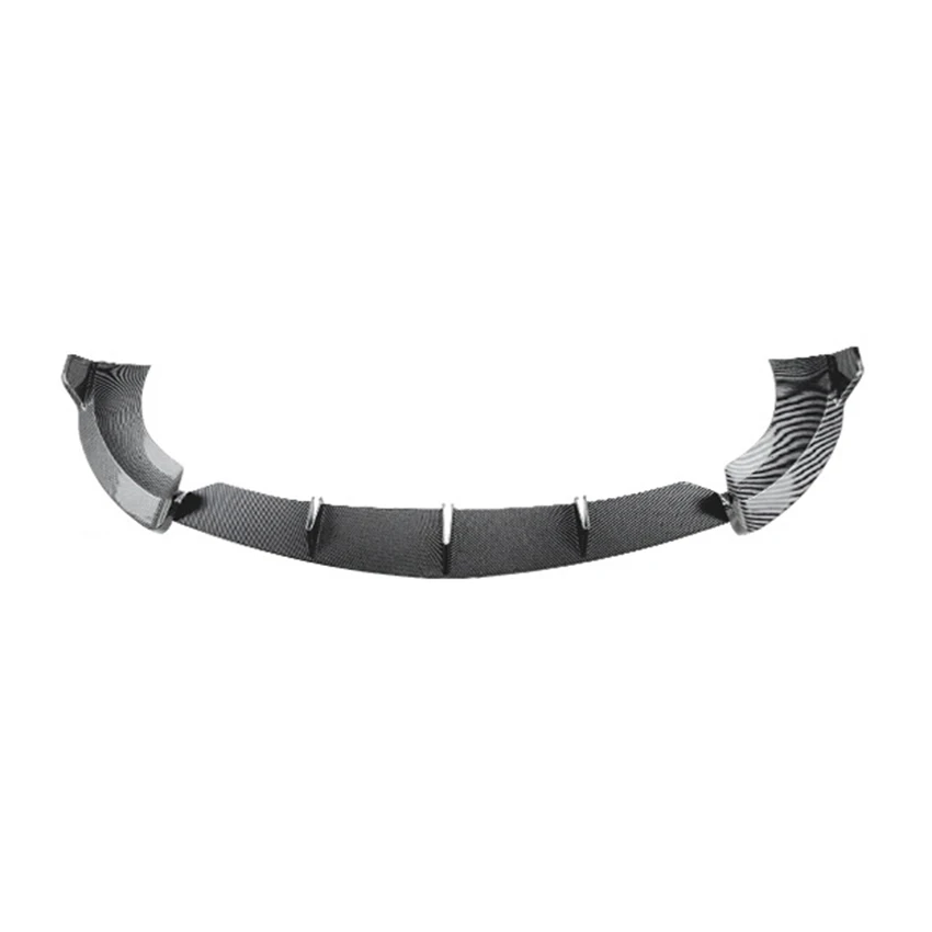 Car Front Spoiler Bumper Lip For Mercedes-Benz E-Class W213 E260 E300 E43 AMG 2016-2020 Gloss Black Lower Blade Splitter