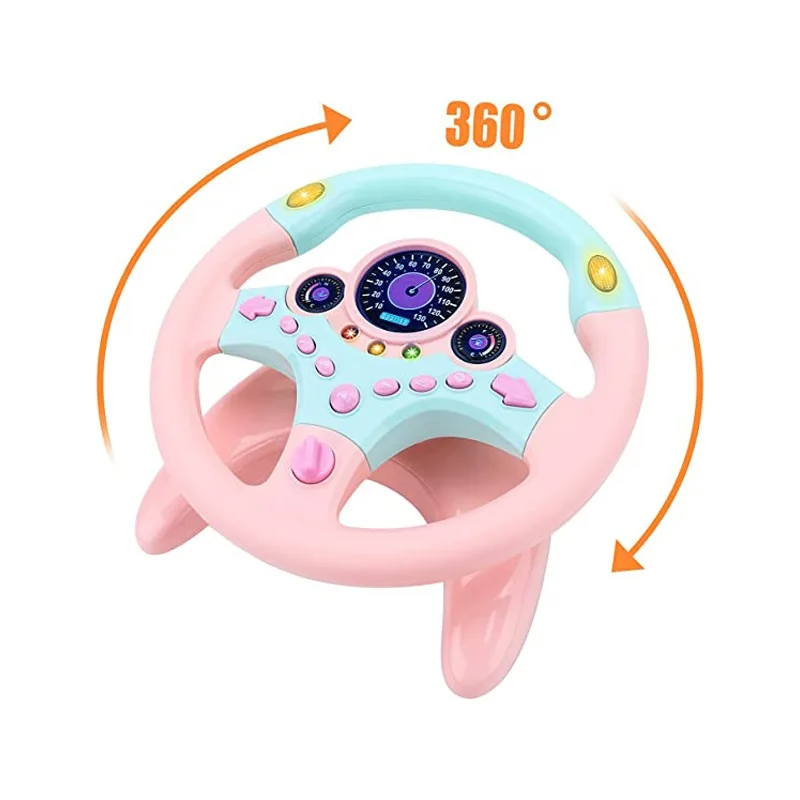 Simulated Driving Controller With Car Key Portable Baby Toys with Sound Kids Musical Educational Stroller Driving Vocal Toys