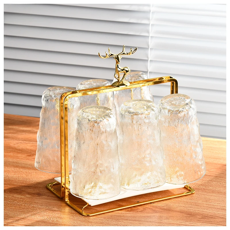 

European Household Elk Cup Holder Inverted Drain Cup Holder Light Luxury Gold Glass Cup Holder Water Cup Holder