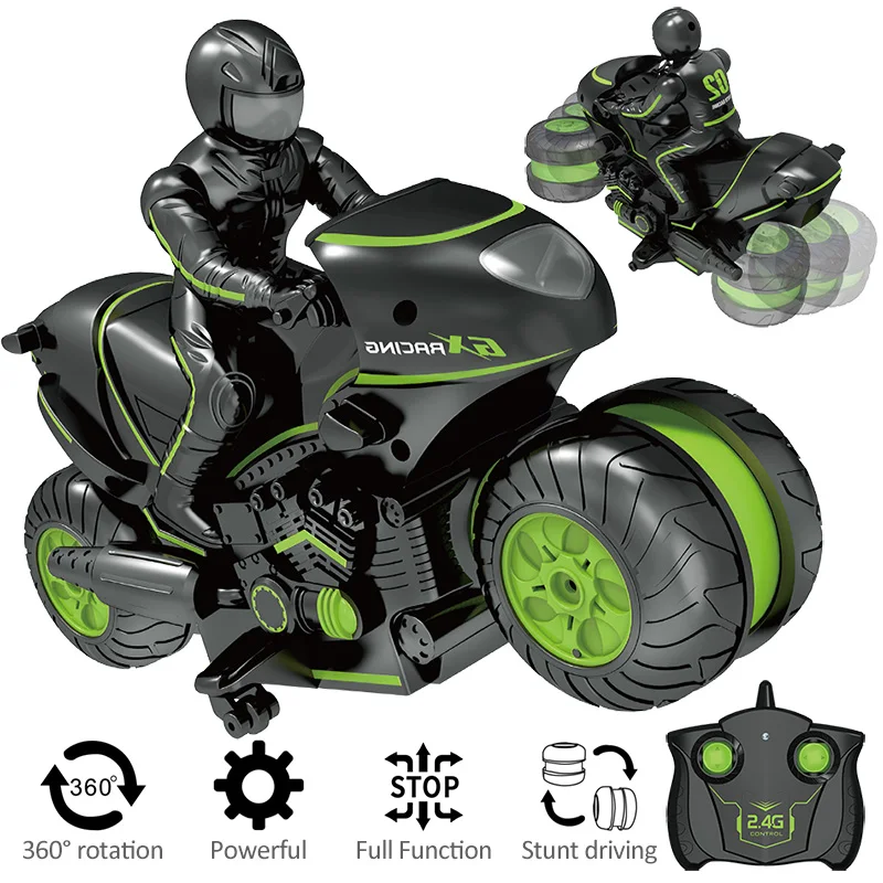 

2.4Ghz Children's Mini Drift stunt Motorcycle Electric RC 360 Degree Motorcycle Racing Children's Toys Holiday gifts