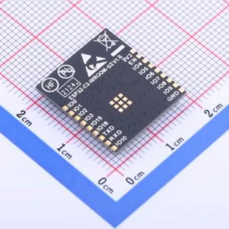 (5/10pcs) ESP32-C3-WROOM-02-N4 VFQFN-32-EP 100% Original In Stock ESP32-C3-WROOM-02 Wi-Fi (Bluetooth LE) ESP-WROOM-02/02D 160