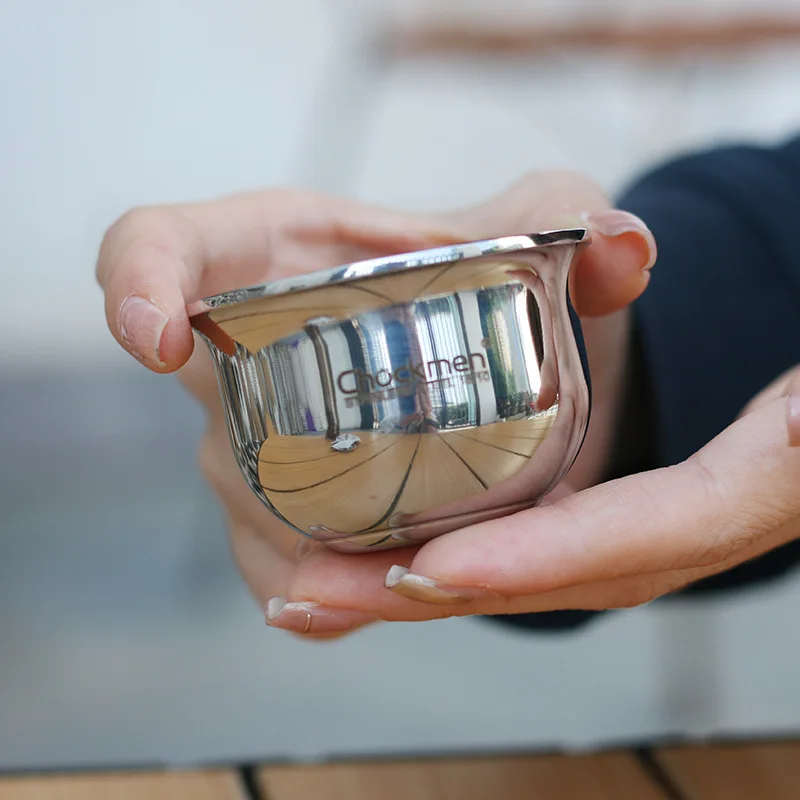 

1PCS 316 Stainless Water Cup Gathering Family 80ml Metal Coffee Beverage Cup Personalized Beer Tea Cup