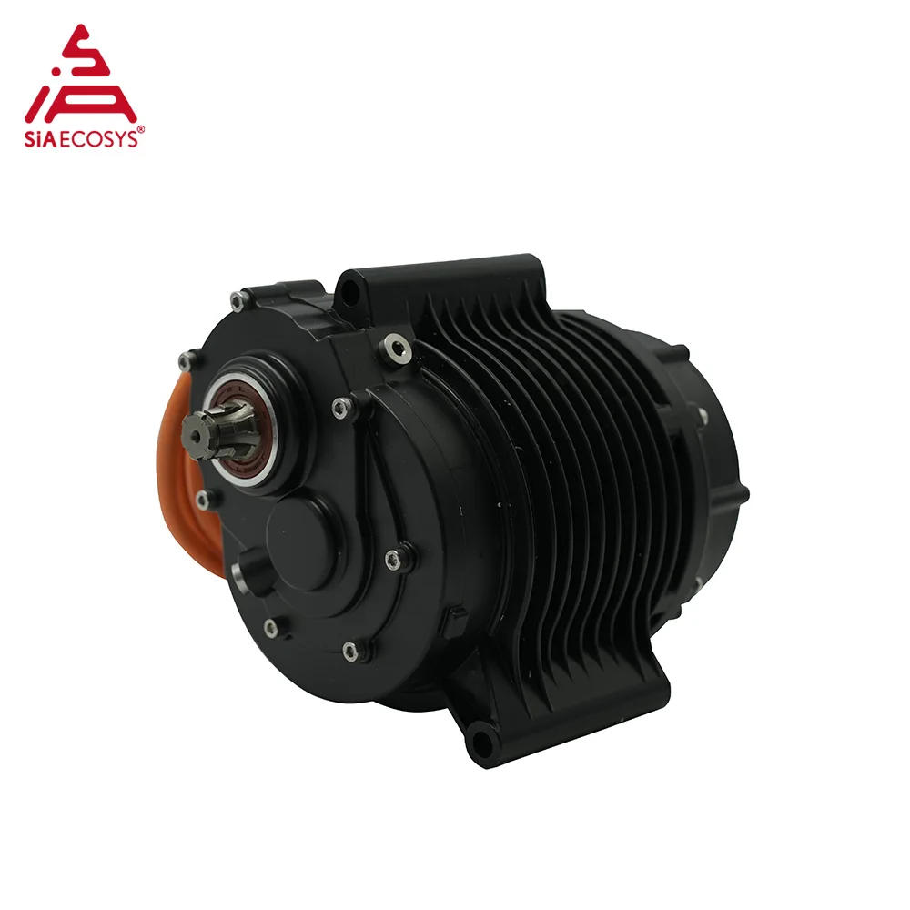 3500W Mid Drive Motor SIAXDJ138A-80 Peak Rated 13000W with SIA-CJ72590 72V Programmable Controller Electric Conversion Kit