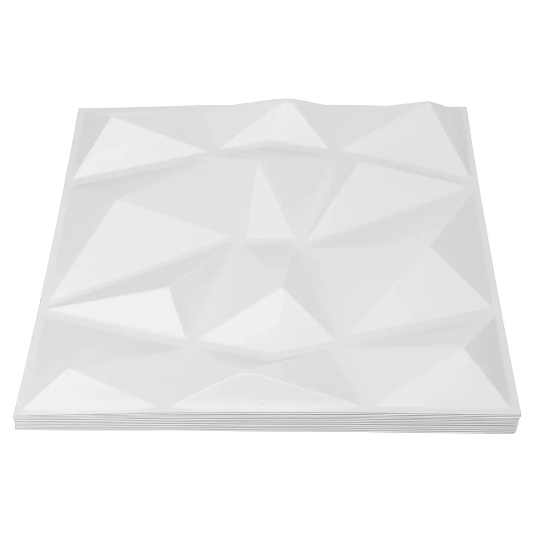 Decorative Wall Panels Diamond Plastic Tiles 1pcs/4pcs 3D Bedroom Cladding Covering DIY Interior Kitchen PVC Hot