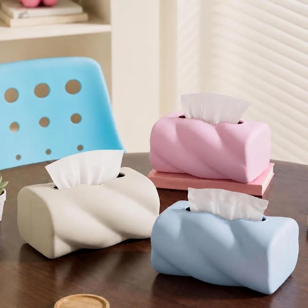 Cloud Design Desktop Tissue Box Anti-slip Free-opening Tissue Paper Holder Dust-proof Large Capacity Napkin Tissue Storage Case