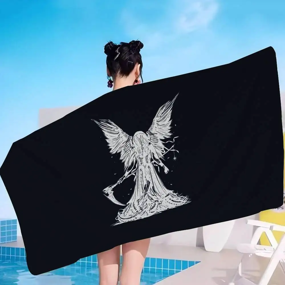 Sleep Rock Band T-Tokens Microfiber Beach Towel Absorbent Quick dry Soft Yoga Swimming Resort Mountain Climbing Towel