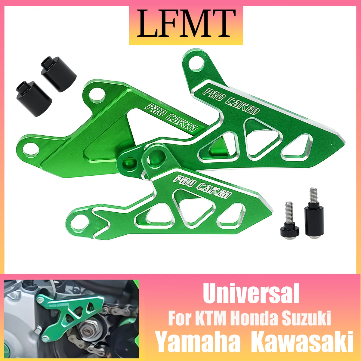 

CNC Front Sprocket Cover Chain Protector Guard For Kawasaki KX250F KX450F KX 125 250 250F 450F KLX250 D-TRACKER KX125 KX250 RMZ