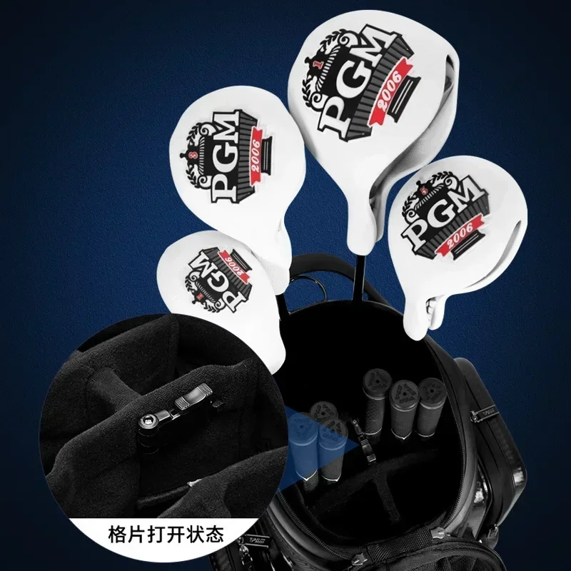 Bolsa de Golf PGM de cuerpo completo con carcasa dura, bolsa de pelota telescópica para hombres y mujeres, bolsa de carga de aire de empuje plano de cuatro ruedas con cerradura