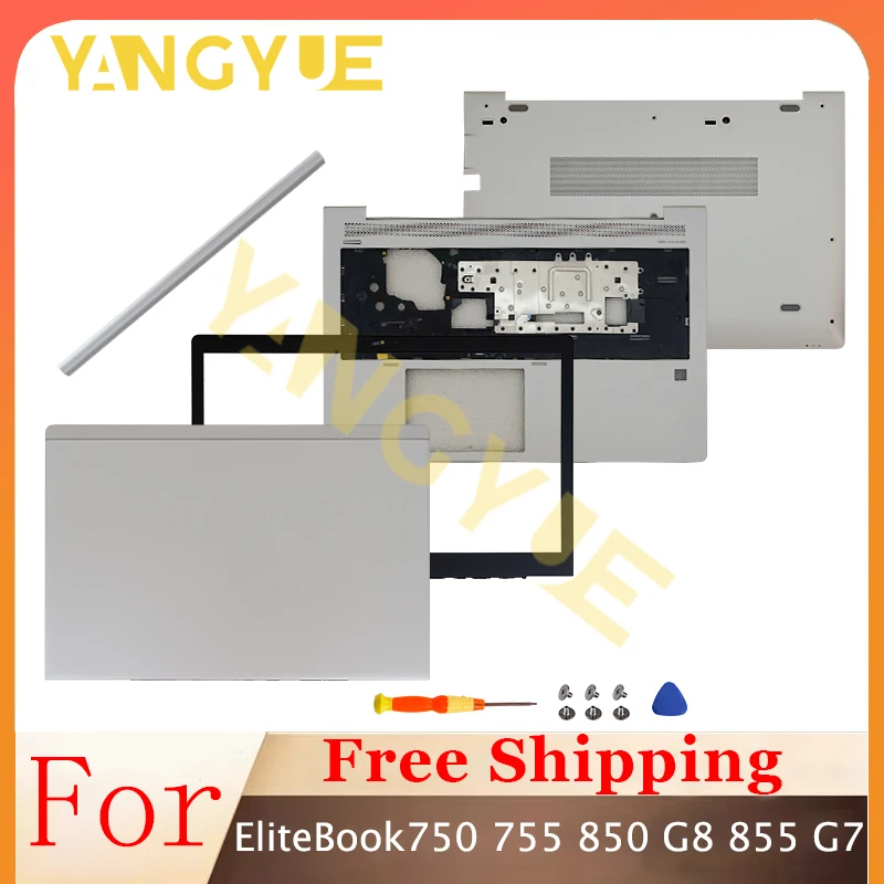 

New For EliteBook 850 855 G7 G8 Laptop LCD Back Shell Front Bezel Palmrest Top Bottom Base Case Cover Replacement M07491-001