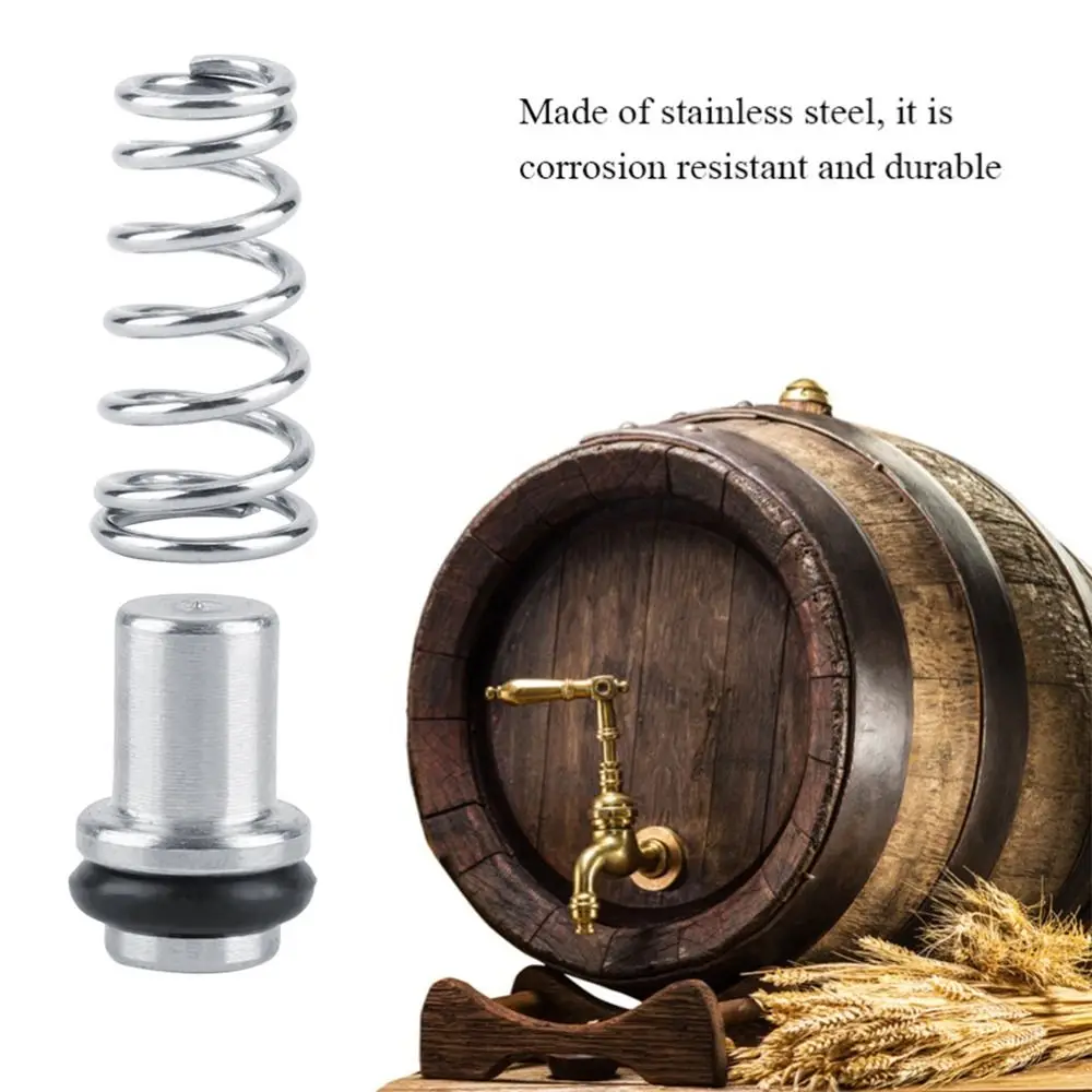 Stainless Steel Universal Poppet Valve Beer Parts With Springs Keg Poppet Valve Replacement Part Pin Lock Style