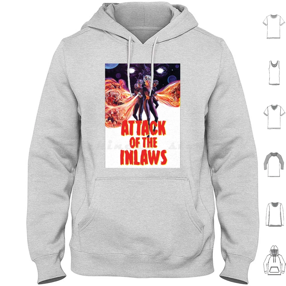 Attack Of The Inlaws Scifi Poster Hoodie Cotton Long Sleeve Cult Retro Scifi Sci Fi Science Fiction Horror B Movie Midnight