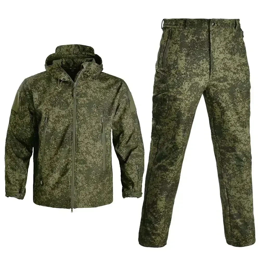 Uniform Combat Clothing Hunting Assult Men Russian Tactical Working Fleece Clothes Army Camo Outdoor Military