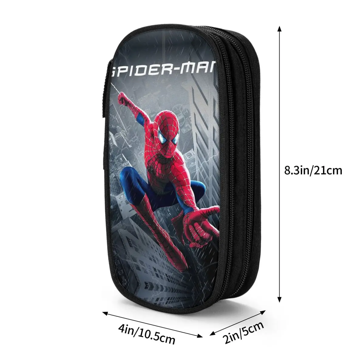 Spiderman Merch Pen Box Bolsa de maquillaje para niños niñas Spider man caja de lápices regalo increíble