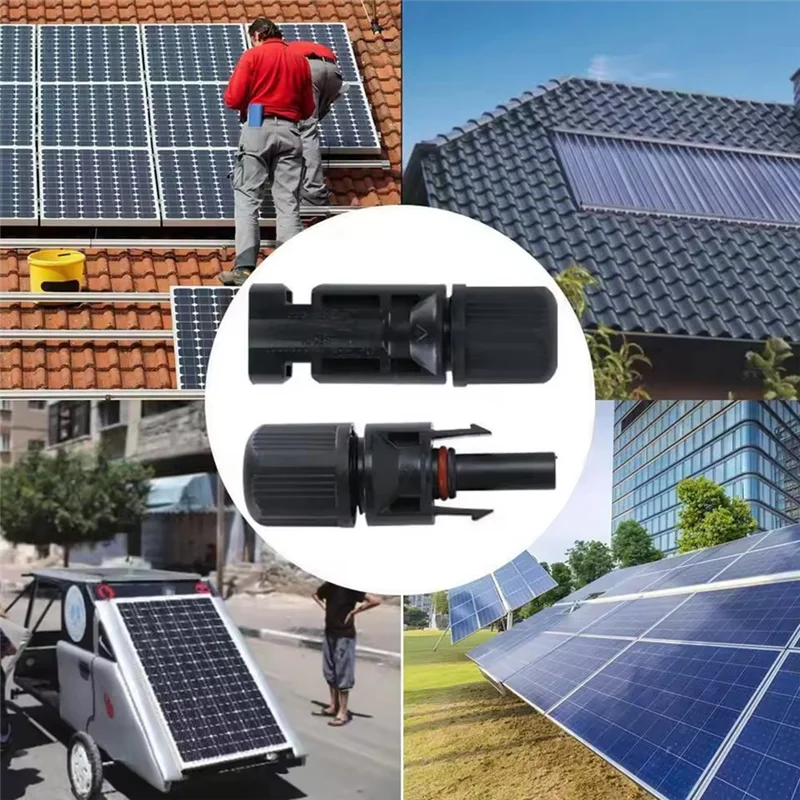 ABJI-Juego de herramientas de prensado Solar fotovoltaico, Kit de conectores 1000V 30A, conectores solares Solor de Panel para Cable PV/MC 2,5/4 6Mm2