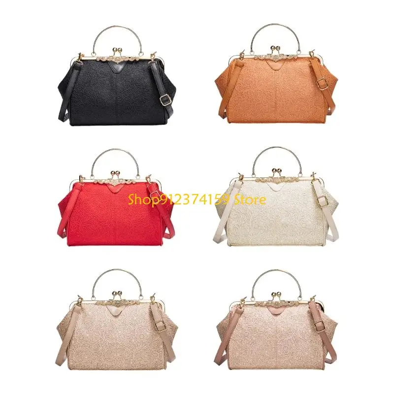 

G5AE Hoboes Handbag Leather Shoulder Toted Purses Crossbody Bag with Removable Strap