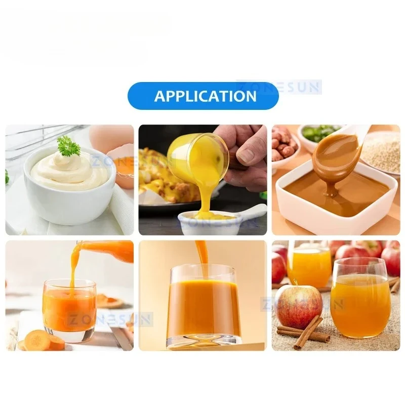 ZONESUN ZS-GFP1 confiture pâte liquide pompe d'alimentation pompe à engrenages transfert remplissage roues mobiles moteur puissant