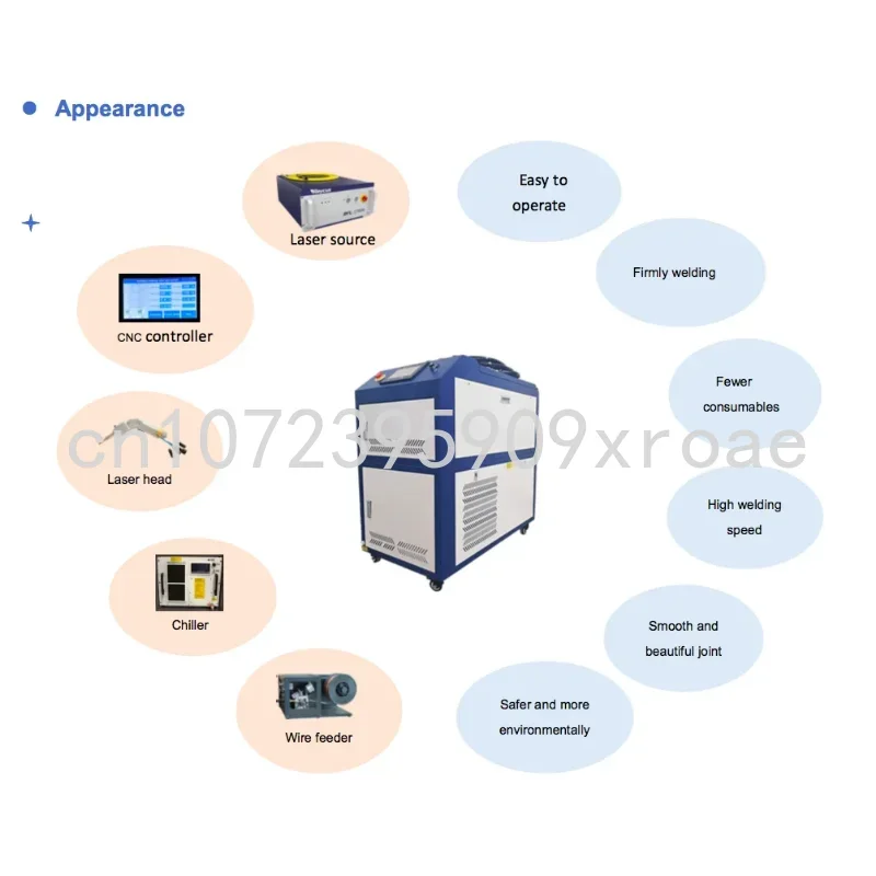 3 in 1 Handheld Fiber Laser Welding Machine 1500W 2000W 3000W Portable Metal Laser Welder