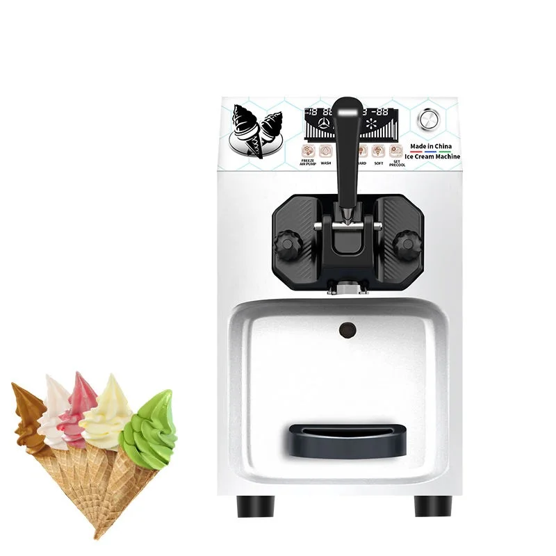 Very Popular Table Top Model with Soft Serve Ice Cream Machine 5 Liters Easy Operating