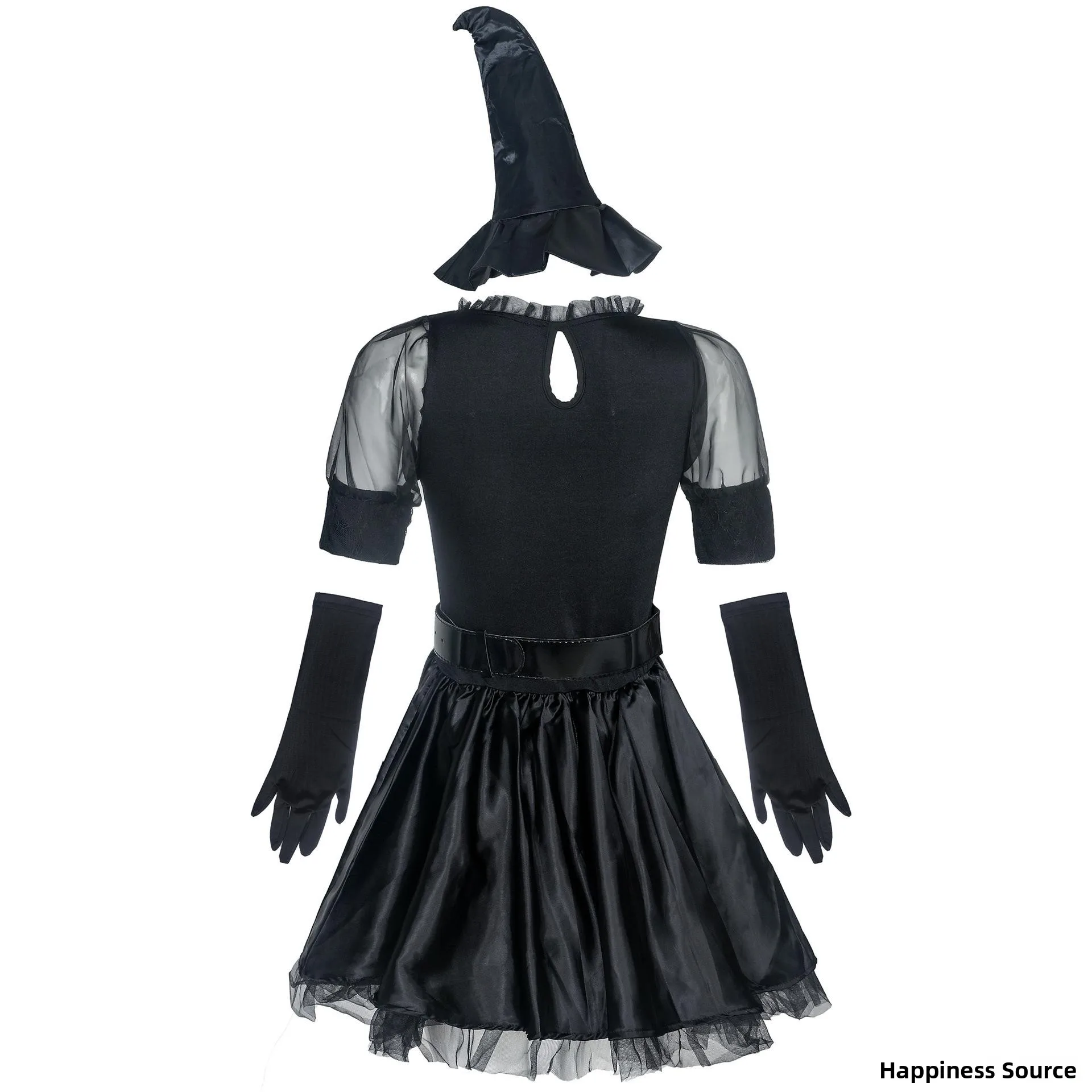 

Комплект костюма ведьмы для женщин на Хэллоуин, ролевая игра Devil Witch orm Outfit В комплект входит шляпа, халат и стф, идеально подходит для вечеринок