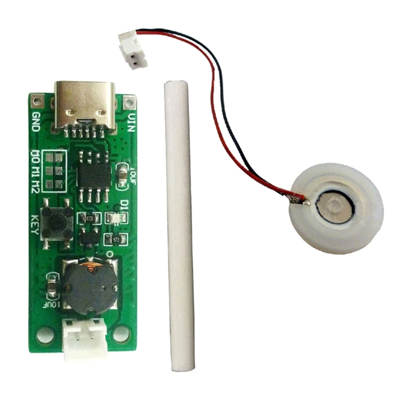 

Daily USB Mini Humidifier DIY Kit DC 3.7-5.5V Type-C Mini Humidifier DIY Kit 330Ma Home Ultrasonic Air Humidifier