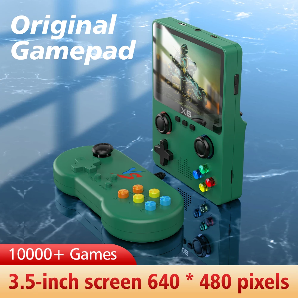 New X6 Handheld Game Console High-Definition Large Screen PSP Dual Joystick Simulator with 10000 Gretro Options