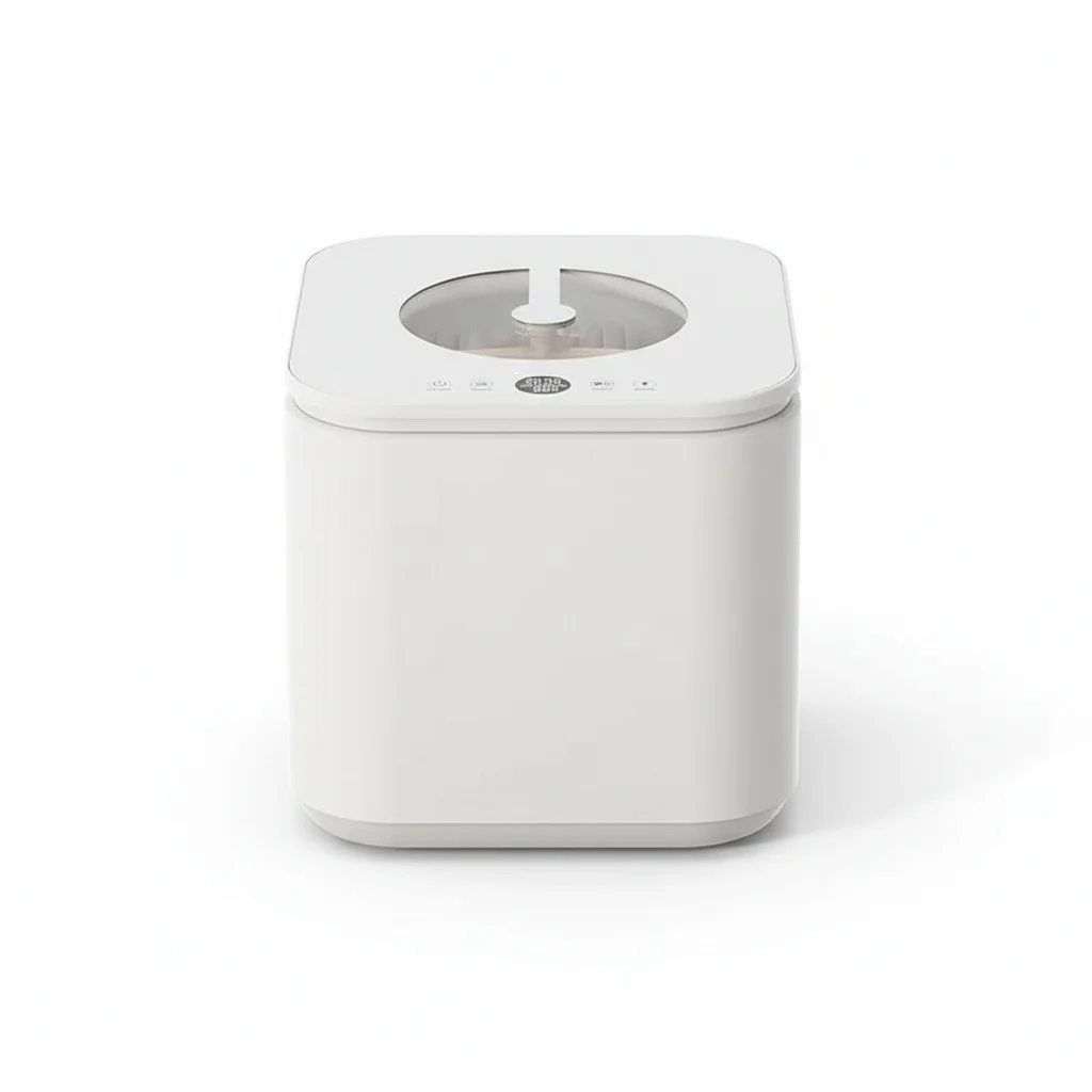 

Mini Ultrasonic Countertop Dishwasher, Stainless Steel Inner, Portable 4-Set Capacity Sterilization Dishwasher, No Installation