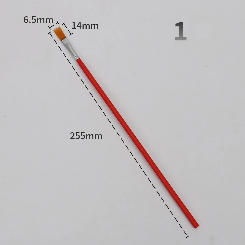 5 개/몫 막대 레드 오일 페인트 브러시 나일론 브러쉬 그림 수채화 브러쉬 아티스트 아트 용품