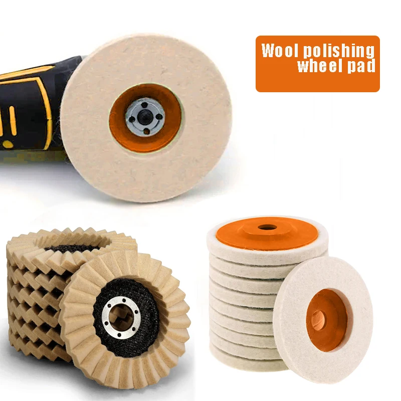 1 Pcs Polishing Wool Wheel Grinding Disc 4/4.5/5