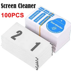 Tempered Glass Camera Lens Mobile Phone LCD Screen Dust Removal Tool Dust Absorber Dry Wet Cleaning Wipes Paper Cloth Cleaner