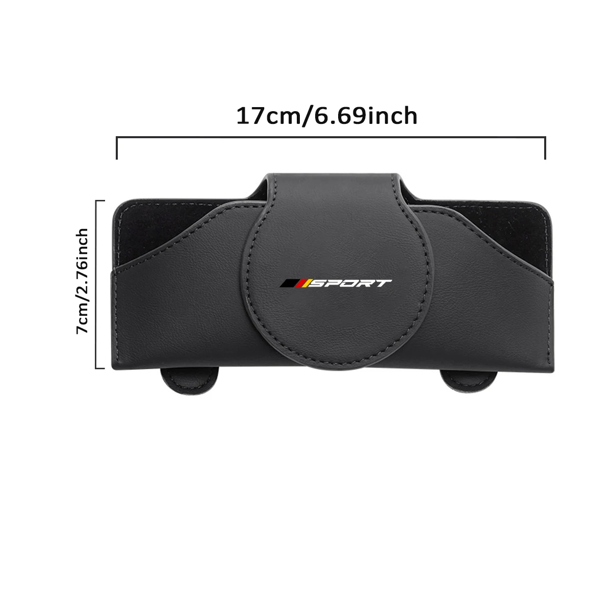 Occhiali da vista in pelle occhiali da sole supporti per visiera parasole per auto per Audi BMW Mercedes Benz per VW Ford Organizer Box