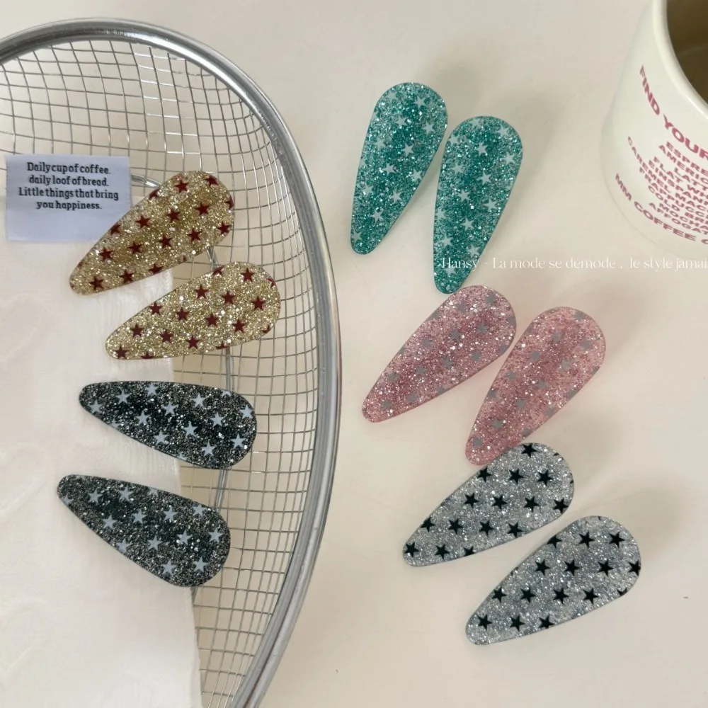 

Korean Star Hair Clips Women Forehead Baby Hair Alligator Clip Cute Small Side Bangs Clip for Fringe Hairpins Hair Accessories