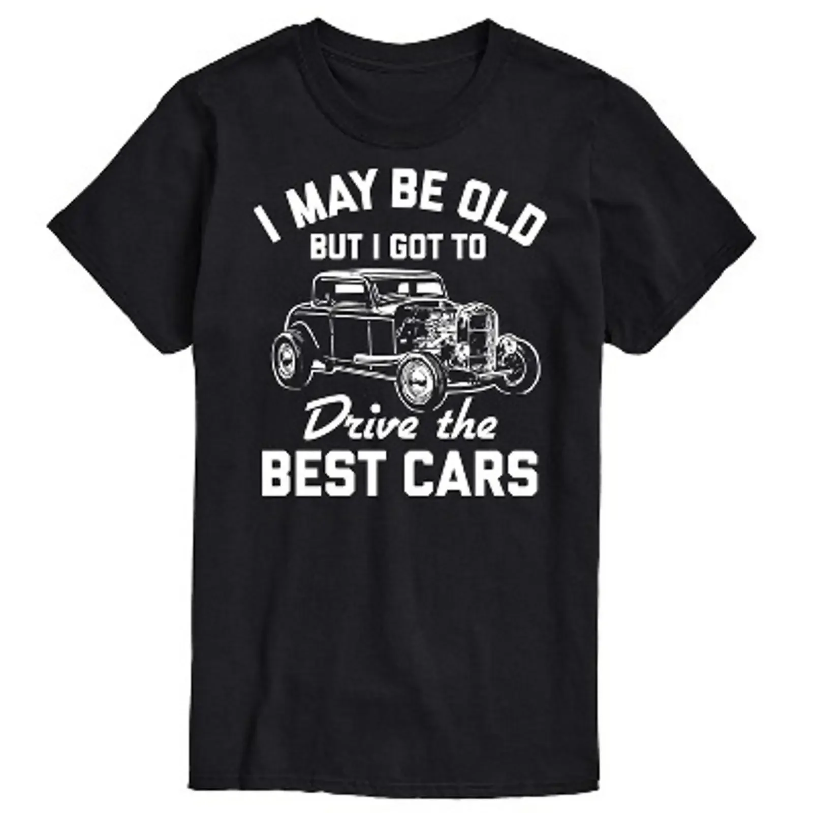 Men's Instant Message I May Be Old Drive Best Cars  T Shirt 1 of 7 vintage Washed designer clothes Stylish homme Soft Versatile