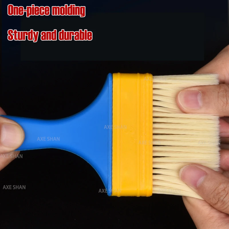 Multi Purpose Nylon Paint Brush PP Plastic Handle 1-4 Inch for Painting Glue Cleaning BBQ Oil Brushing Multifunctional Hand Tool